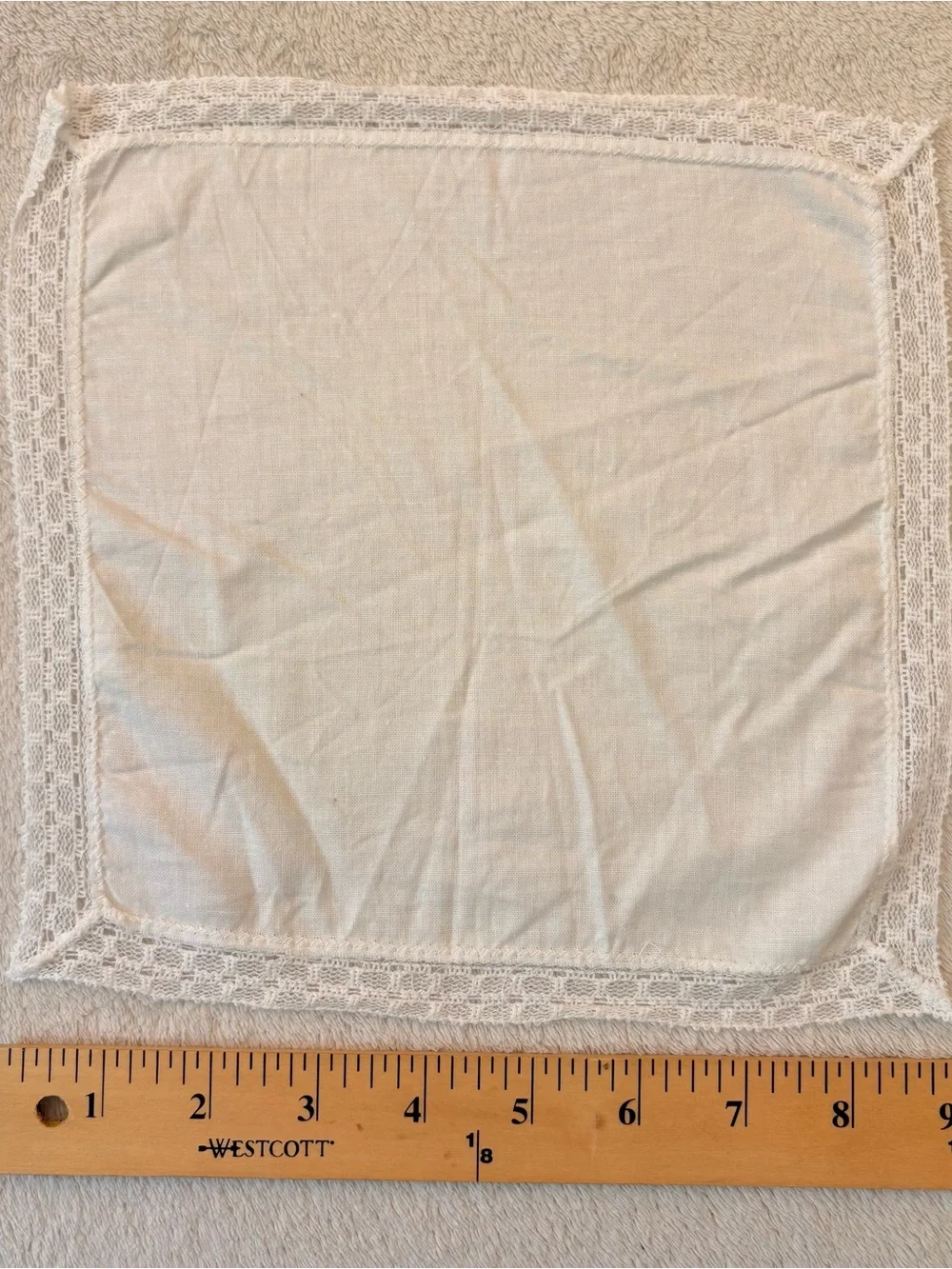 3 Vintage Handkerchiefs — cotton and linen — Pristine